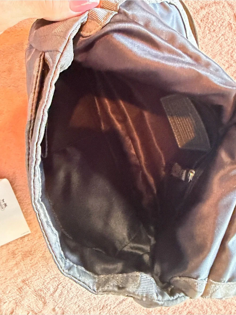 Coach Silver Gray Signature Jacquard Hobo Shoulder Bag